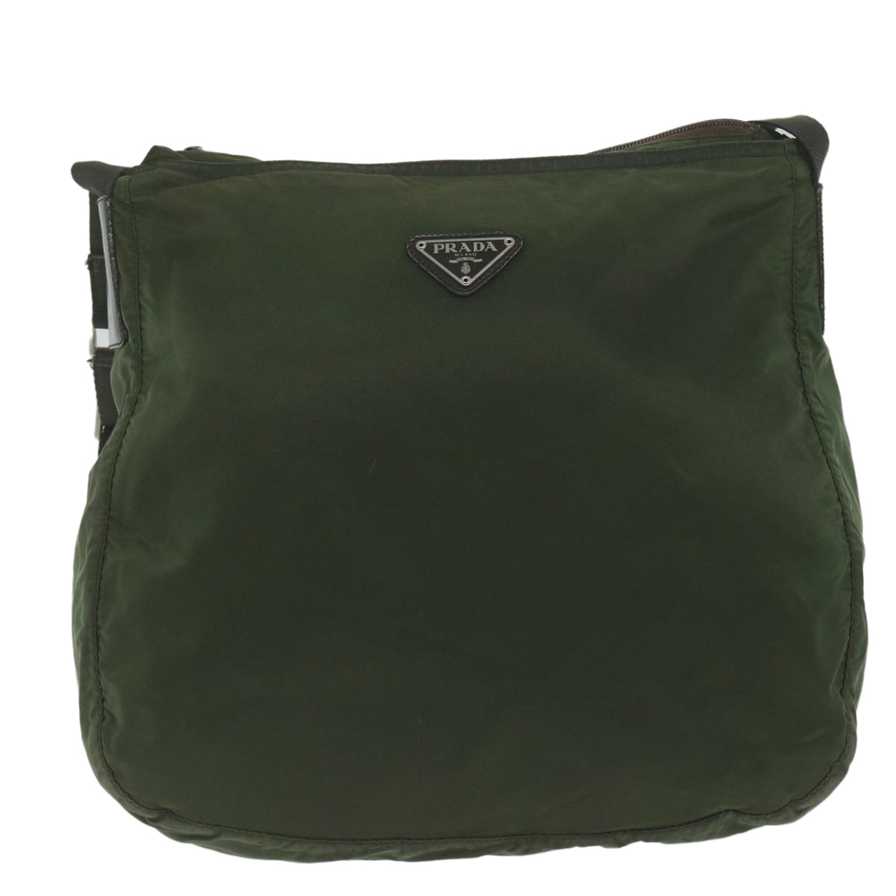 PRADA Shoulder Bag Nylon Khaki Auth 62076 - Picture 13 of 16